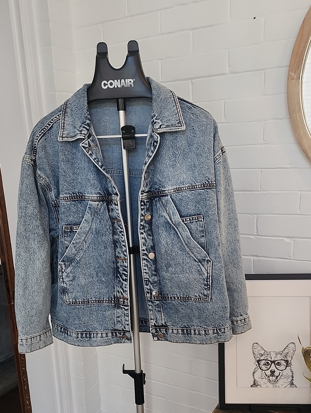 Oversized Denim Jacket, Large